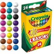 Wholesale - 24ct CRAYOLA CRAYONS C/P 48, UPC: 071662000240